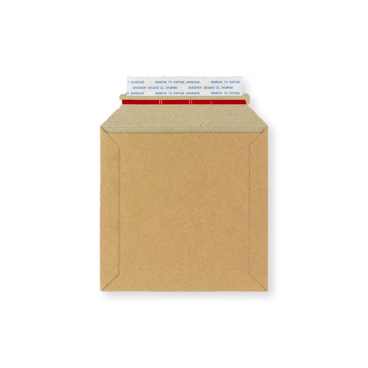 Manila Brown Peel & Seal Rigid Board Mailers Envelope (150 x 150mm)