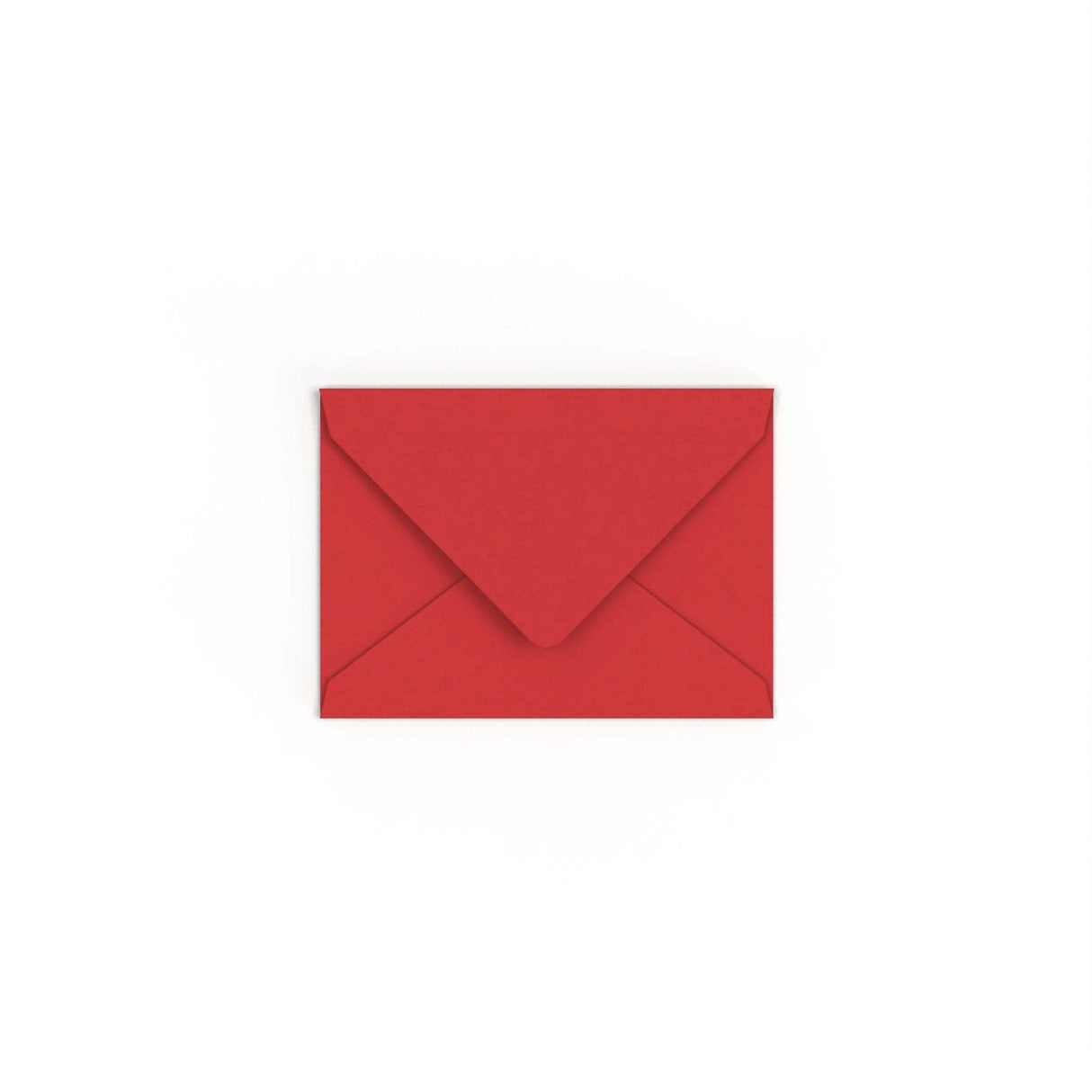 C7 Cherry Red British Made Gummed V-Flap Envelope (82 x 113mm)