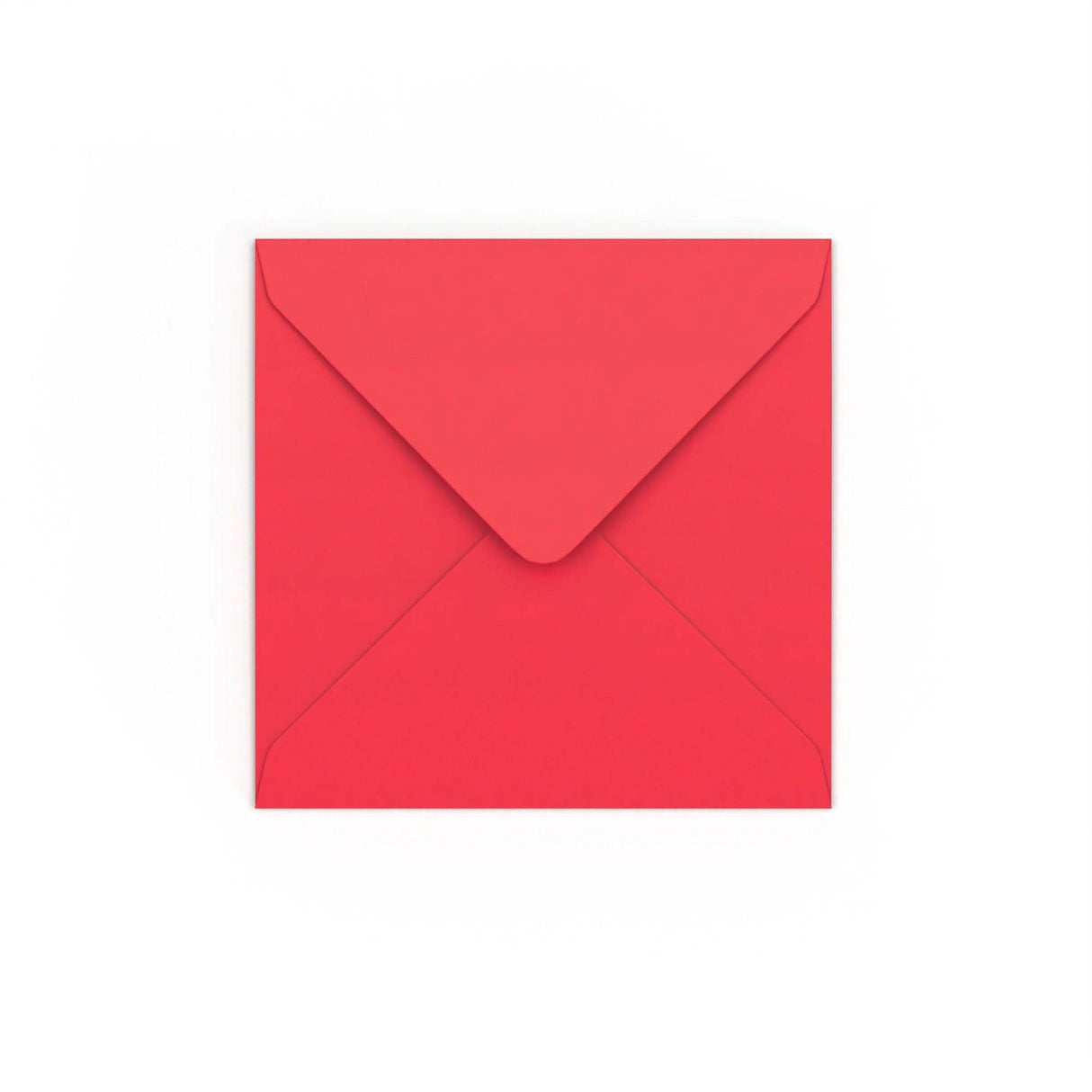 Bright Red Gummed V-Flap Envelope (130 x 130mm)