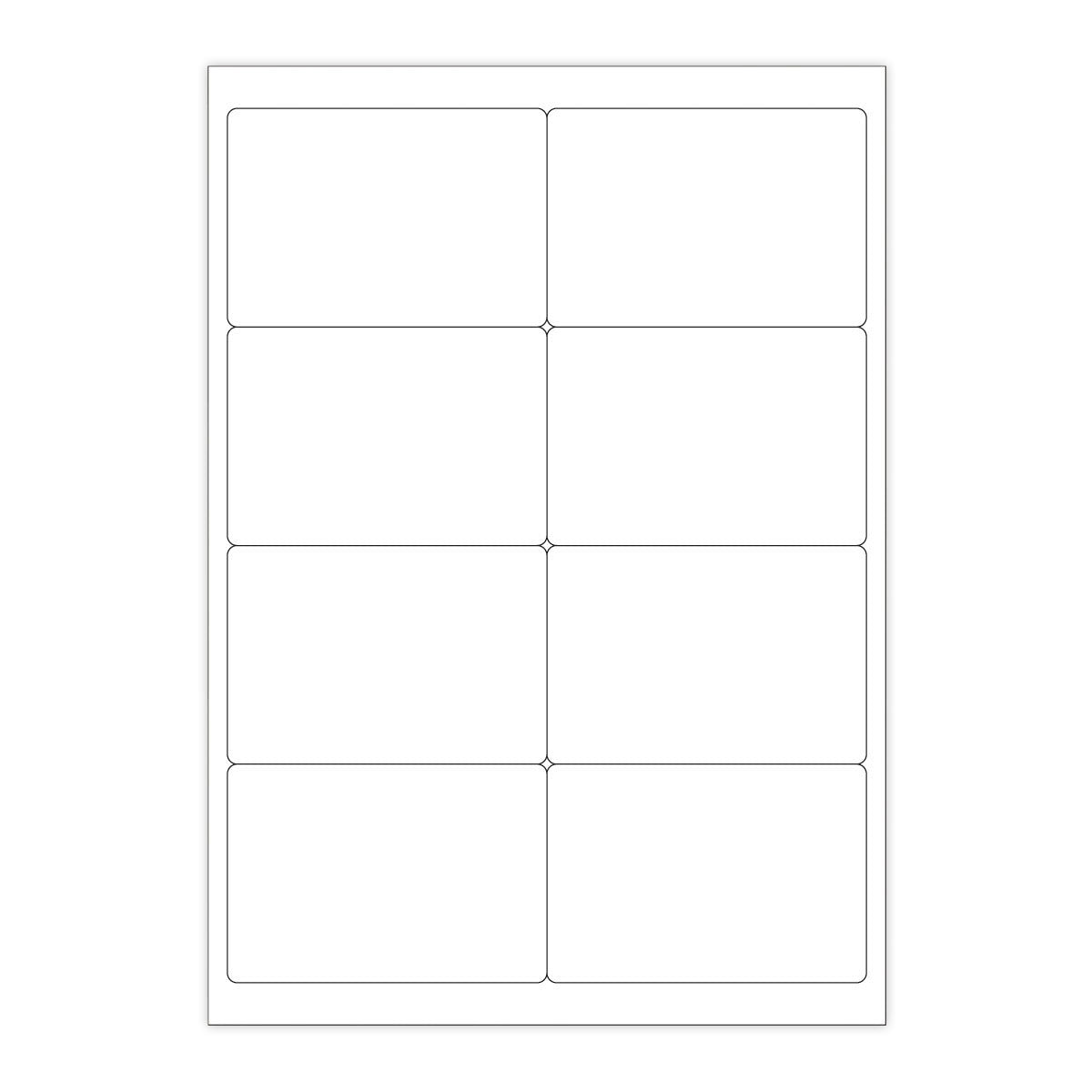 White Adhesive Labels