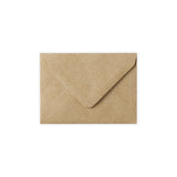 82x113 mm (C7) Hnedá obálka s rebrovaným vzorom