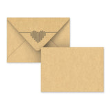 Valentine's Coloured Envelope (Heatbeat Design)