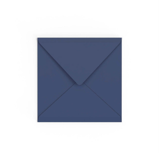 Navy Blue British Made Gummed V-Flap Envelope (155 x 155mm)