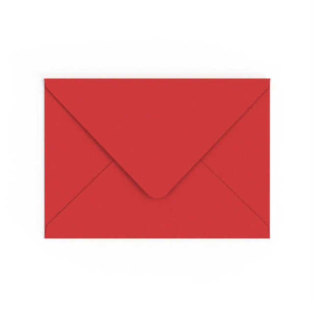C5 Cherry Red British Made Gummed V-Flap Envelope (162 x 229mm)