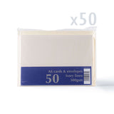 Vászonhatású kártyák és borítékok – csomag