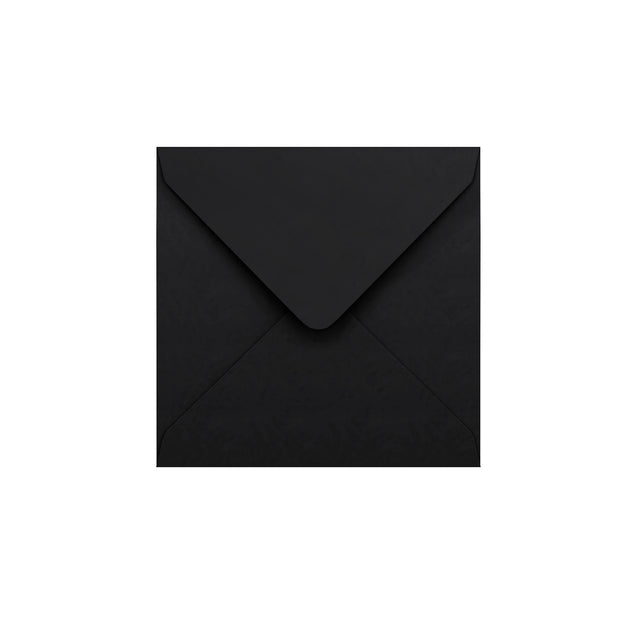 Black Gummed V-Flap Envelope (116 x 116 mm)