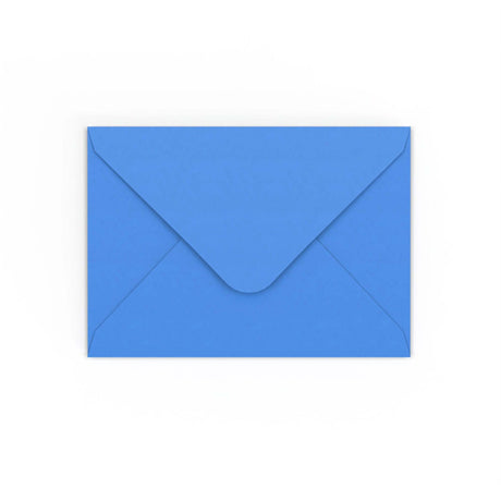 B6 Bright Blue Gummed V-Flap Envelope (125 x 175mm)