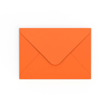 B6 Orange Gummed V-Flap Envelope (125 x 175 mm)