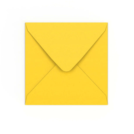 Mid Yellow Gummed V-Flap Envelope (155 x 155mm)