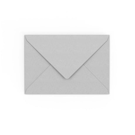 C6 Pale Grey Gummed V-Flap Envelope (114 x 162mm)
