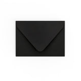 C7 Black Gummed V-Flap Envelope (82 x 113 mm)