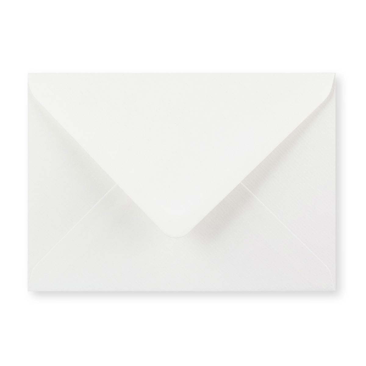 B6 White lightweight laid envelope 90gsm (125 x 175mm)