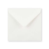White lightweight laid envelope (90gsm) 130x130 mm