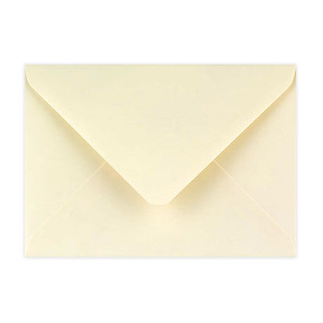 B6 Ivory Wove Gummed V-Flap Greeting Card Envelope (125 x 175mm)