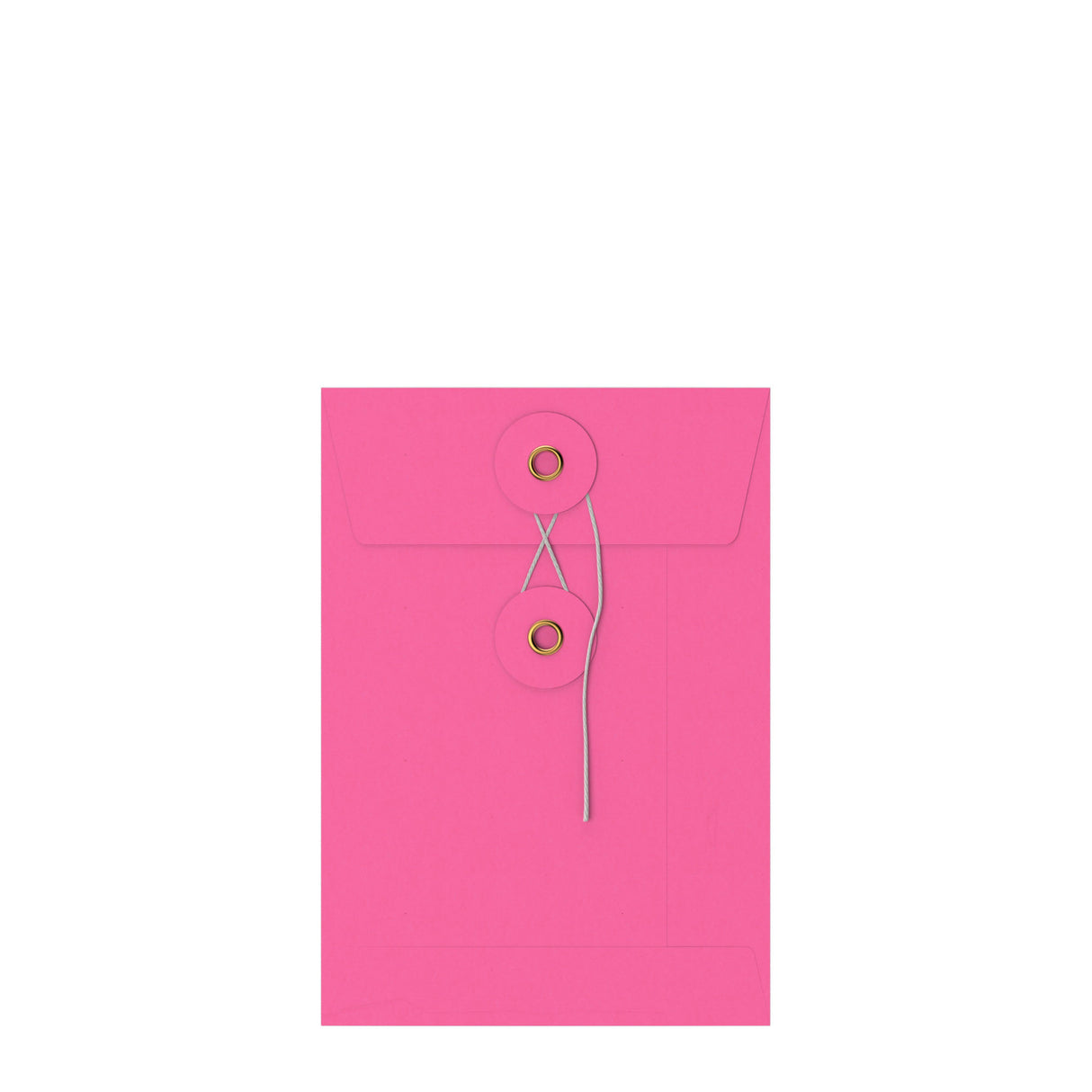 Coloured envelopes with string and washer closure